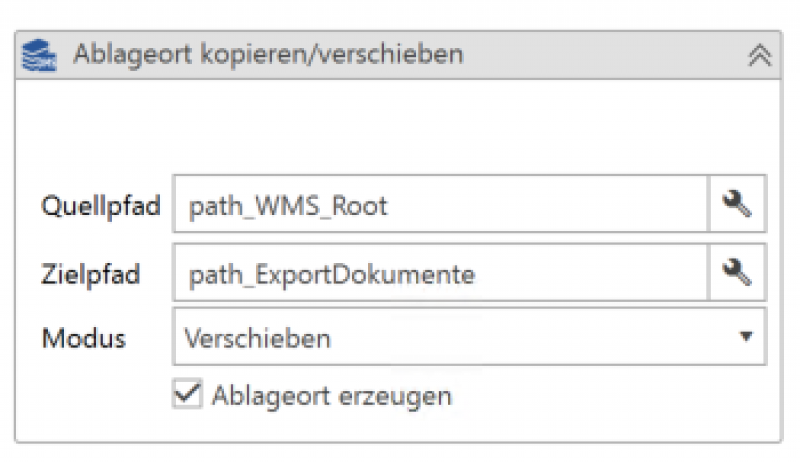 WMS 2.0 Ablageorte verschieben